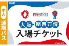 No.165 2025年日本国際博覧会入場チケット 通期パス（中人）【島本町返礼品】 ／ 万博 EXPO 2025 大阪万博 関西万博 夢洲 入場券 大阪府