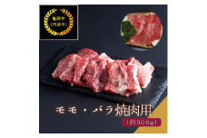 京都肉(亀岡牛・丹波牛)モモ・バラ焼肉用約300g【1097655】