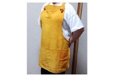 BBQ用　牛革ベロアエプロン【1649419】