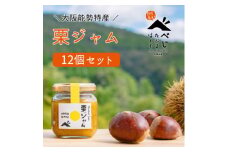 ＜大阪能勢特産＞栗ジャム 12個セット【1033669】