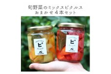 ＜大阪能勢特産＞旬野菜のミックスピクルスおまかせ4本セット【1492043】