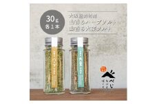 ＜大阪能勢特産＞山香るハーブソルト・山香る大葉ソルト　各1本セット【1495105】