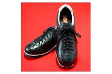 レザーカジュアルシューズ(ブラック)/25cm【1069541】