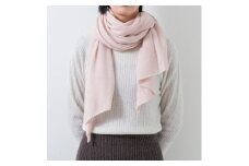 日本製 BABY  CASHMERE STOLE(150cm×60cm)　アイスピンク【1132756】