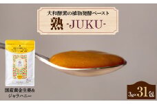 大和酵素の植物発酵ペースト 熟 -JUKU- 国産黄金生姜&ジャラハニー 1袋(3g×31包)【1365045】