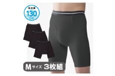 スーパーさらりん 男性用 Mサイズ ブラック 3枚組　失禁パンツ【1421516】