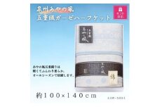 ＜ギフト包装対応＞泉州あやの風　五重織ガーゼハーフケット【1451038】