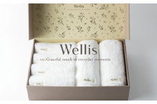 Wellis【極上の肌心地】フェイスタオル４枚・バスタオル２枚　ギフトセット（009_5035）