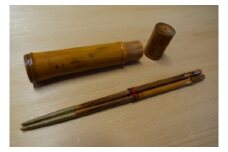 竹甚工房　煤竹　箸（２本継）（010_5021）