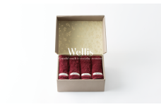 Wellis【極上の肌心地】ウォッシュタオル4枚　ギフトセット　ボルドー（009_5043_04）