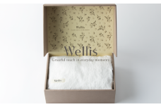 Wellis【極上の肌心地】ブランケット1枚　ギフトセット　ナチュラルホワイト （009_5046_01）