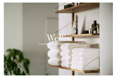 Wellis　フェイスタオル4枚 ナチュラルホワイト　ランドリーバッグ付き　（009_5141_01）