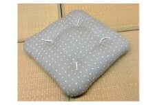 No.167 角丸小座布団　グレー　1枚 ／ 座蒲団 クッション もめん綿 インテリア 大阪府