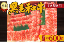 No.211 極上　黒毛和牛　すき焼き用肉　計約600g ／ 牛肉 すきやき ロース 大阪府 特産品