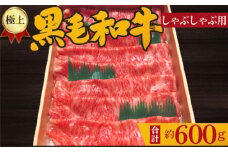 No.212 極上　黒毛和牛　しゃぶしゃぶ用肉　計約600g ／ 牛肉 ロース 鍋 大阪府 特産品