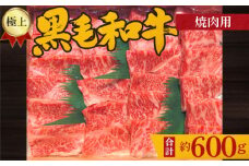 No.213 極上　黒毛和牛　焼肉用肉　計約600g ／ 牛肉 やきにく ロース 大阪府 特産品