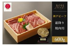 神戸ビーフ　霜降り焼肉（600g）