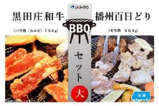 黒田庄和牛＆播州百日どり　BBQセット（大）【冷凍】