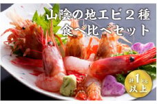 【レビューキャンペーン】山陰地エビ2種食べ比べセット　計1kg以上（甘エビ・ガラエビ）