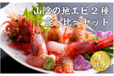 山陰地エビ2種食べ比べセット　計1kg以上（甘エビ・ガラエビ）