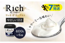 【レビューキャンペーン】【やさしい甘さ】 共進牧場 リッチザヨーグルト 400g×6個 ／ 共進牧場 リッチザヨーグルト 400g×6個 ／ ヨーグルト 牛乳 リッチ 乳製品 リッチヨーグルト お取り寄せ お菓子 洋菓子 健康 ギフト お中元 贈答 贈り物 プレゼント お返し 夏ギフト 誕生日