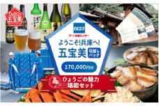 ようこそ兵庫へ！五宝美引越しパック！「ひょうごの魅力 堪能セット」170,000円分