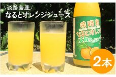 【数量限定】 淡路島産なるとオレンジジュース2本セット