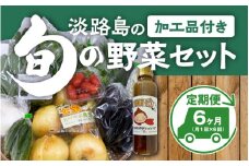 【6回定期便】 淡路島の加工品付き旬の野菜セット10種