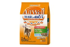 2360 AllWell 贅沢素材入りフィッシュ味天然小魚とささみフリーズドライ入り 2.4kg×4