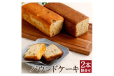 【ボックサン】パウンドケーキ2本詰合せ（フルーツバター・紅茶）