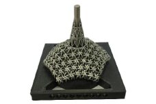 金属なのにしなやかに回る！ 金属3Dプリンター製メタルコマ（ブラック）