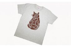 作家　ゴーあやの　猫シルエットＴシャツ