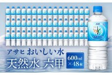 アサヒ飲料 おいしい水 天然水 六甲（600mlペットボトル×24本×2箱）