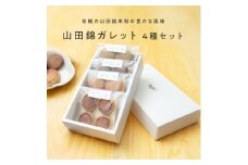グルテンフリー 山田錦 ガレット【 箱入り4種アソート（アールグレイ/チャイ/黒糖/カカオ）】田田田堂 米粉 お菓子 クッキー スイーツ 小麦 乳 卵 白砂糖 不使用 アレルギー 対応 無農薬 米 ビーガン ヴィーガン