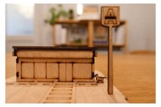 一級建築士が考えた作って学べる木の模型 「まちのこんびに」