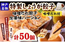 【ギョーザ専門店イチロー】特製しょうが餃子50個（味噌だれ付）