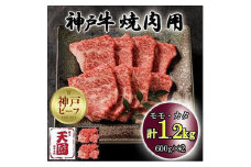 神戸牛　もも・かた　赤身　焼肉　モモ、カタ　1.2kg