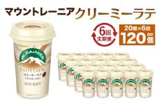 森永乳業 マウントレーニア カフェラッテ   クリーミーラテ240ml×20個（定期便）  2ヶ月間に1回 年6回の定期便