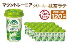 森永乳業 マウントレーニア クリーミー抹茶ラテ240ml × 20個 （定期便） 2ヶ月間に1回 年6回の定期便