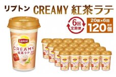 森永乳業 リプトン CREAMY紅茶ラテ 240ml× 20個 （定期便）2ヶ月間に1回 年6回の定期便