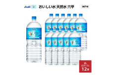 アサヒ おいしい水 天然水 六甲 PET２L×12本(６本入り2ケース)