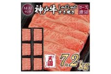 【ふるさと納税 定期便（頒布会）】神戸牛 霜降り 肩ロース しゃぶしゃぶすき焼き1200g×6ヶ月