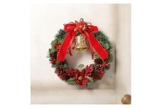 クリスマスリース 25cm レッド