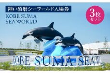 神戸須磨シーワールド入場券　３枚セット（有効期限：2026年3月31日）