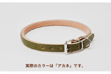 [№5258-7046]0098good collar 7号［犬 猫 首輪］アカネ