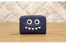 [№5258-7251]0210【ネイビー】思わず誰かに見せたくなるモンスターマルチケース/ミニ財布