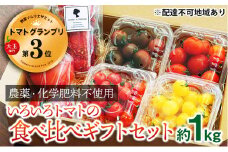 [№5258-0260]【トマトGP受賞】栽培期間中農薬化学肥料不使用　いろいろトマトの食べ比べギフトセット