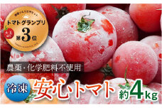 [№5258-0517]【トマトGP受賞】栽培期間中農薬化学肥料不使用《冷凍》安心トマト4kg