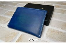 [№5258-7351]0583染色Lウォレット  ＃ブルー