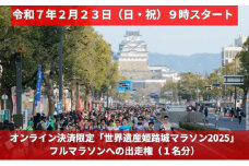 [№5258-0632]オンライン決済限定「世界遺産姫路城マラソン2025」のフルマラソンへの出走権（１名分）